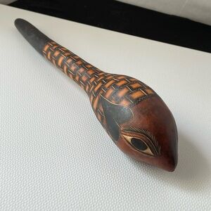Handcrafted Brown and Black Snake gourd